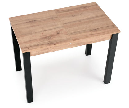 Kitchen Table Gino | size: Length: 60cm, Width: 135cm, Height: 75cm | color: Black/Oak | image: 4 | variant: 1006368