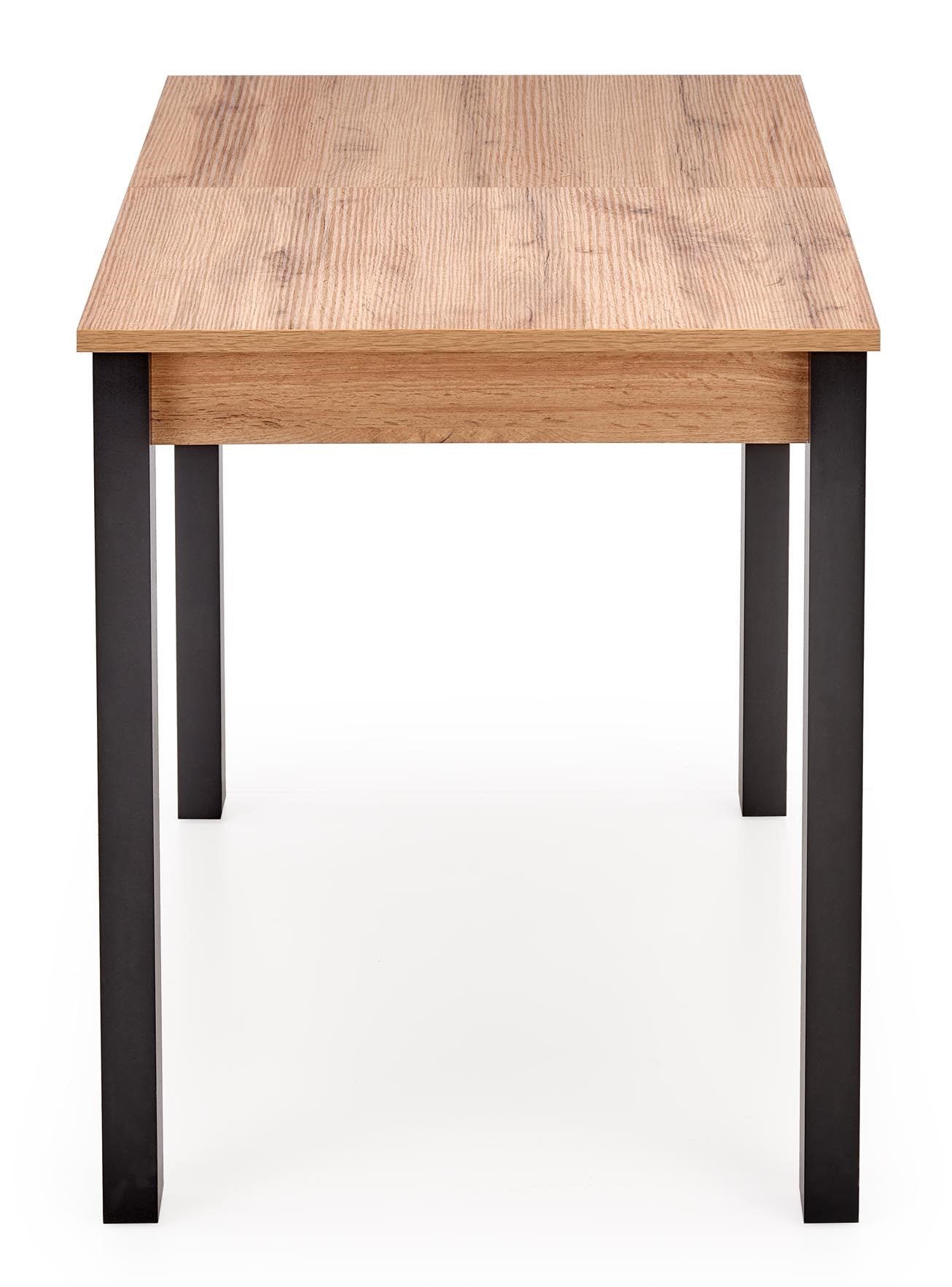 Kitchen Table Gino | size: Length: 60cm, Width: 135cm, Height: 75cm | color: Black/Oak | image: 5 | variant: 1006368