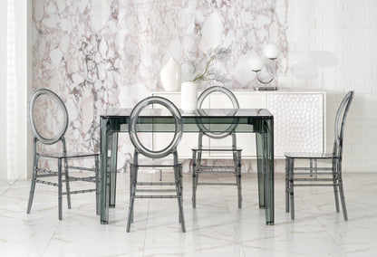 Kitchen Table Gomez | size: Length: 80cm, Width: 120cm, Height: 74cm | color: Transparent | image: 2 | variant: 1013017