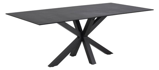 Kitchen Table Heaven | size: Length: 100cm, Width: 200cm, Height: 75.5cm | color: Black | image: 0 | variant: 1006511