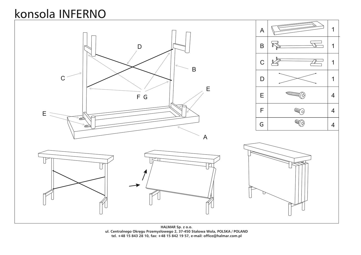 Kitchen Table Inferno | size: Length: 30cm, Width: 106cm, Height: 77cm | color: Black/Oak | image: 10 | variant: 1011997