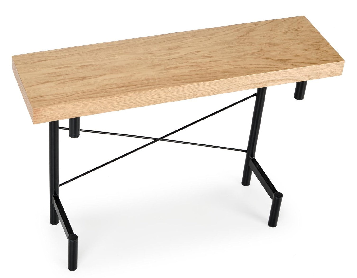 Kitchen Table Inferno | size: Length: 30cm, Width: 106cm, Height: 77cm | color: Black/Oak | image: 7 | variant: 1011997