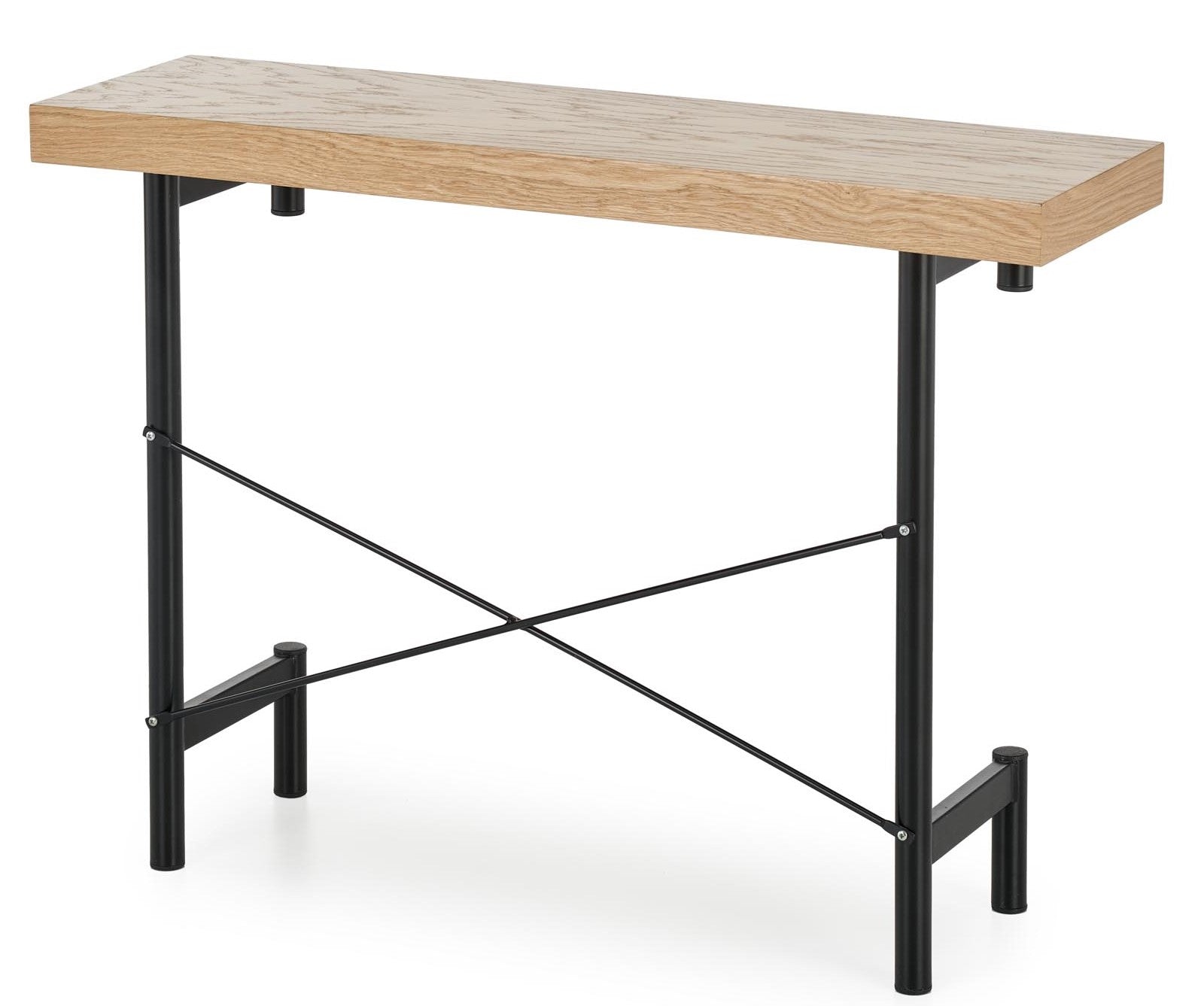 Kitchen Table Inferno | size: Length: 30cm, Width: 106cm, Height: 77cm | color: Black/Oak | image: 9 | variant: 1011997