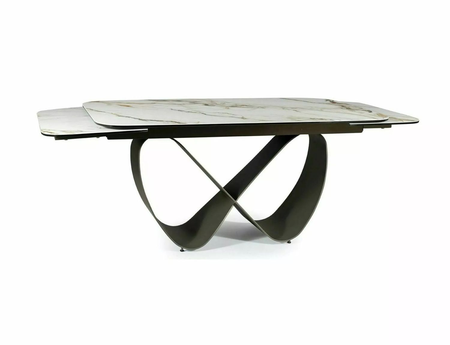 Kitchen Table Infinity | size: Length: 95cm, Width: 240cm, Height: 76cm | color: White | image: 1 | variant: 1006612
