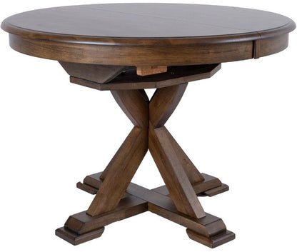 Kitchen Table James | size: Length: 106cm, Width: 152cm, Height: 76cm, Diameter: 106cm | color: Brown | image: 1 | variant: 1016775