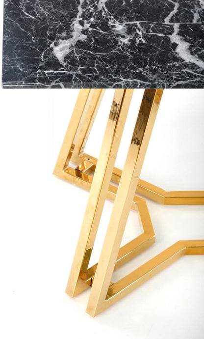 Kitchen Table Konami | size: Length: 90cm, Width: 160cm, Height: 75cm | color: Black | image: 5 | variant: 1012804