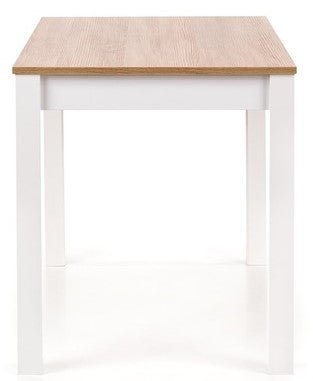 Kitchen Table Ksawery | size: Length: 68cm, Width: 120cm, Height: 76cm | color: White/Oak | image: 2 | variant: 1006380