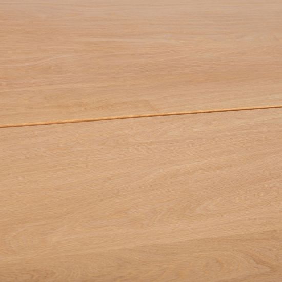 Kitchen Table Lisabona | size: Length: 100cm, Width: 220cm, Height: 75cm | color: Black/Oak | image: 2 | variant: 1011774