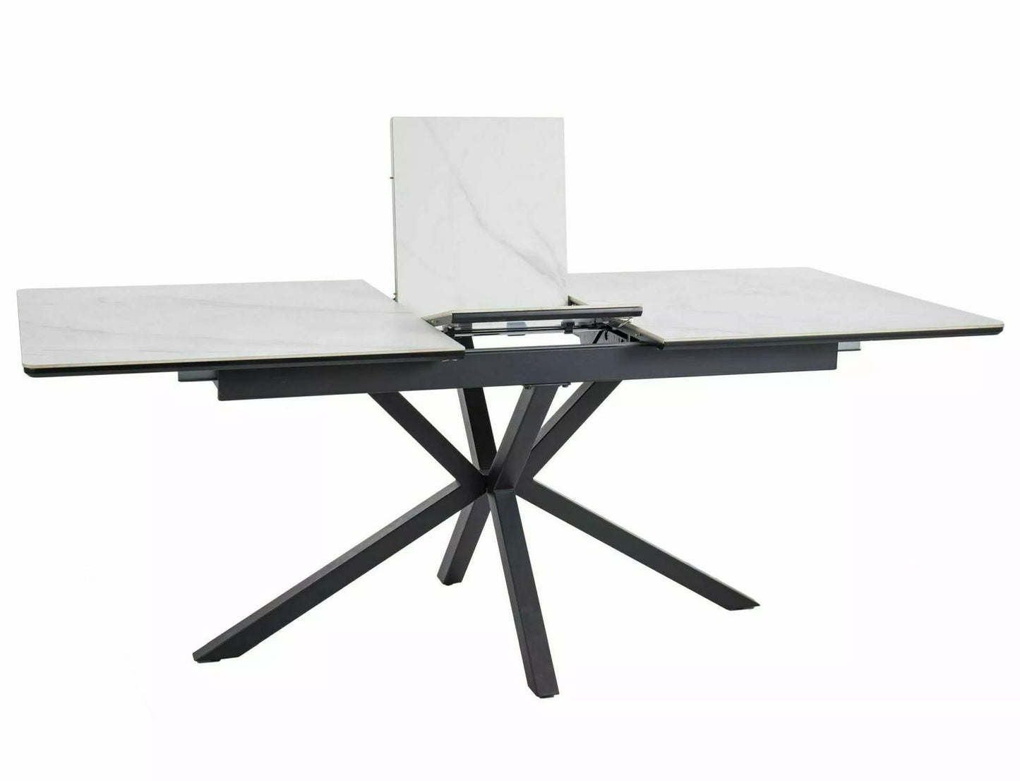 Kitchen Table Logan | size: Length: 90cm, Width: 200cm, Height: 75cm | color: White | image: 3 | variant: 1006616