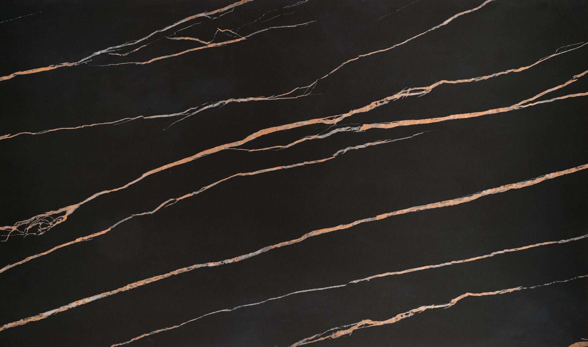 Kitchen Table Lozano | size: Length: 82cm, Width: 200cm, Height: 76cm | color: Marble/Black/Walnut | image: 8 | variant: 1013021