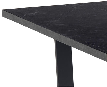 Kitchen Table Lucerne | size: Length: 90cm, Width: 160cm, Height: 74cm | color: Black | image: 2 | variant: 1005486