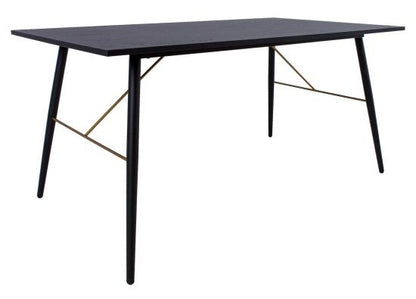 Kitchen Table Luxembourg | size: Length: 90cm, Width: 160cm, Height: 75cm | color: Black | image: 1 | variant: 1012011
