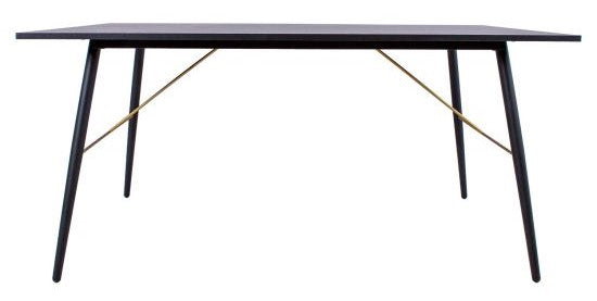 Kitchen Table Luxembourg | size: Length: 90cm, Width: 160cm, Height: 75cm | color: Black | image: 2 | variant: 1012011