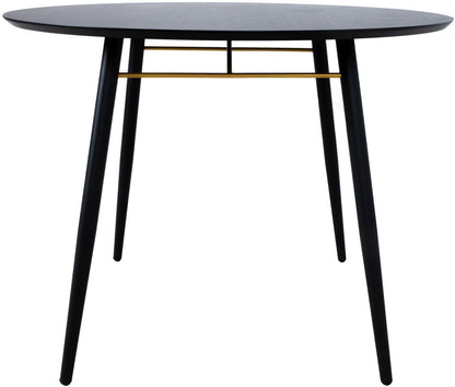 Kitchen Table Luxenbourg | size: Length: 100cm, Width: 100cm, Height: 75cm, Diameter: 100cm | color: Black | image: 4 | variant: 1012795