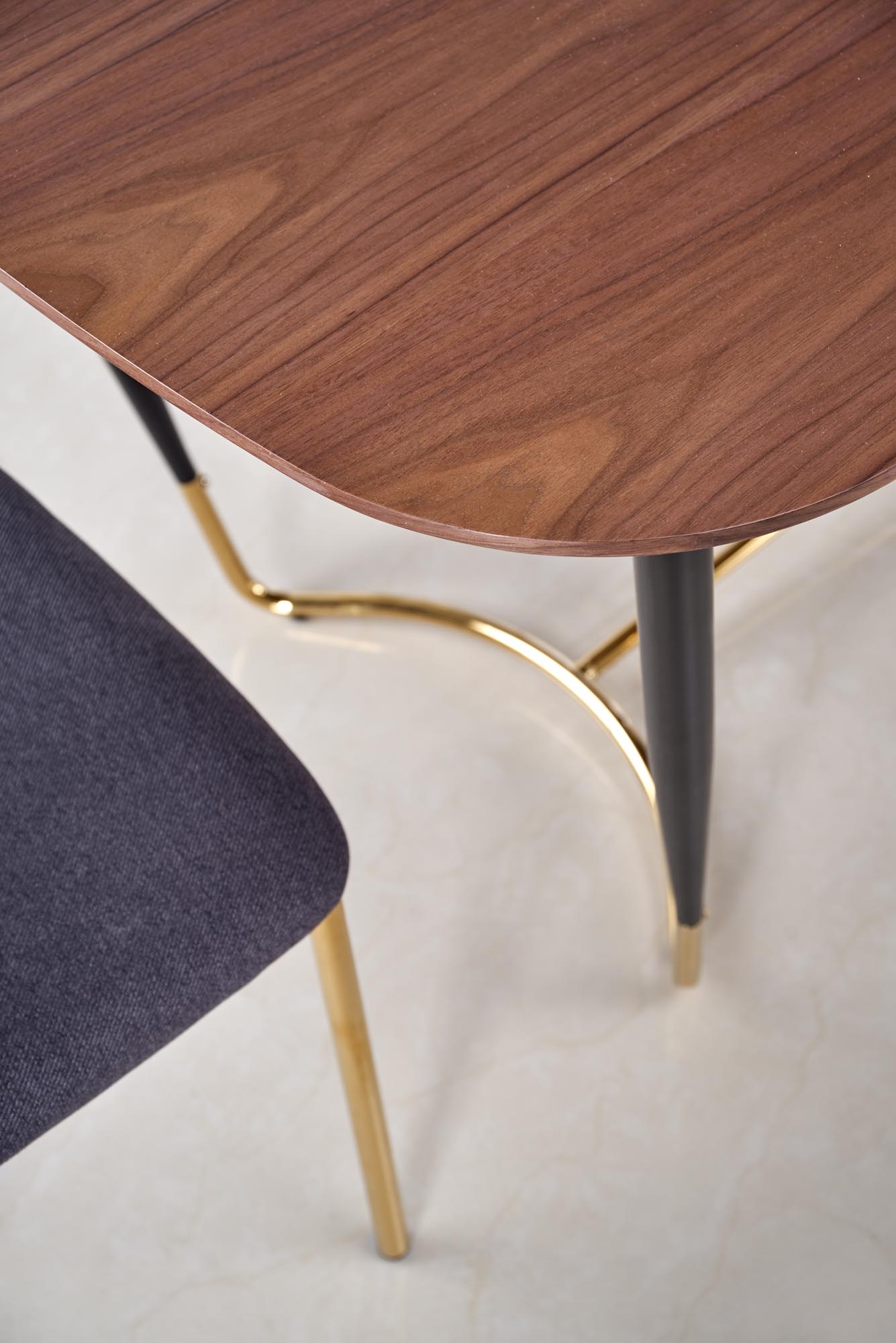 Kitchen Table Manchester | size: Length: 90cm, Width: 180cm, Height: 76cm | color: Black/Walnut | image: 6 | variant: 1011279