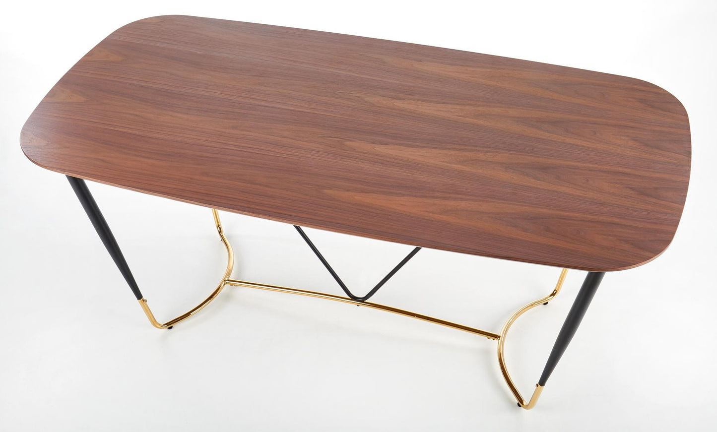 Kitchen Table Manchester | size: Length: 90cm, Width: 180cm, Height: 76cm | color: Black/Walnut | image: 8 | variant: 1011279