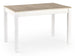 Kitchen Table Maurycy | size: Length: 75cm, Width: 158cm, Height: 76cm | color: White/Oak | image: 0 | variant: 1006385