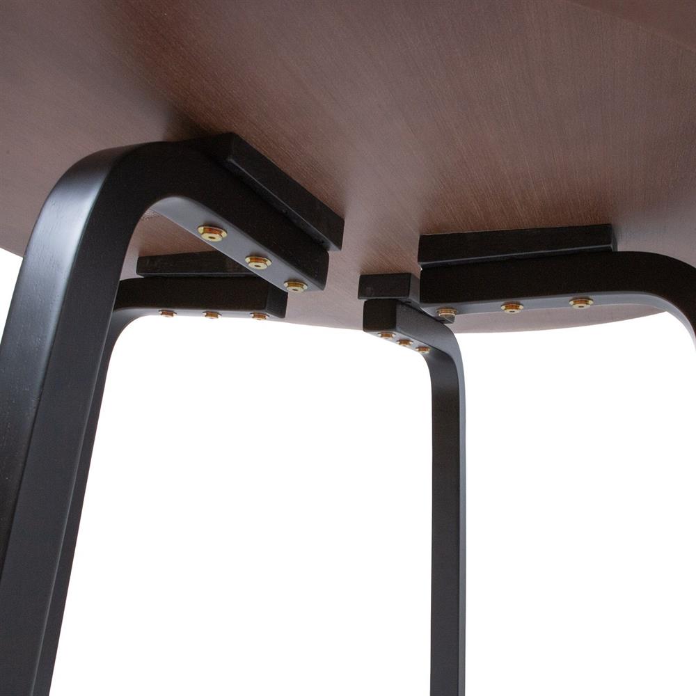 Kitchen Table Mia | size: Length: 90cm, Width: 90cm, Height: 75cm, Diameter: 90cm | color: Brown | image: 4 | variant: 1016767