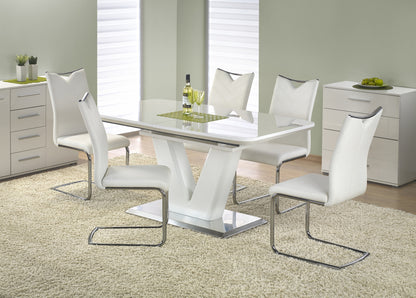 Kitchen Table Mistral | size: Length: 90cm, Width: 220cm, Height: 77cm | color: White | image: 3 | variant: 1011300
