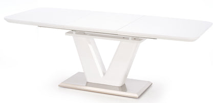 Kitchen Table Mistral | size: Length: 90cm, Width: 220cm, Height: 77cm | color: White | image: 7 | variant: 1011300