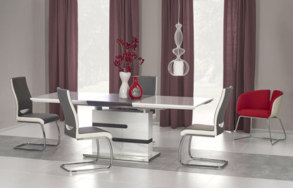 Kitchen Table Monaco | size: Length: 90cm, Width: 220cm, Height: 76cm | color: White/Grey | image: 3 | variant: 1011285