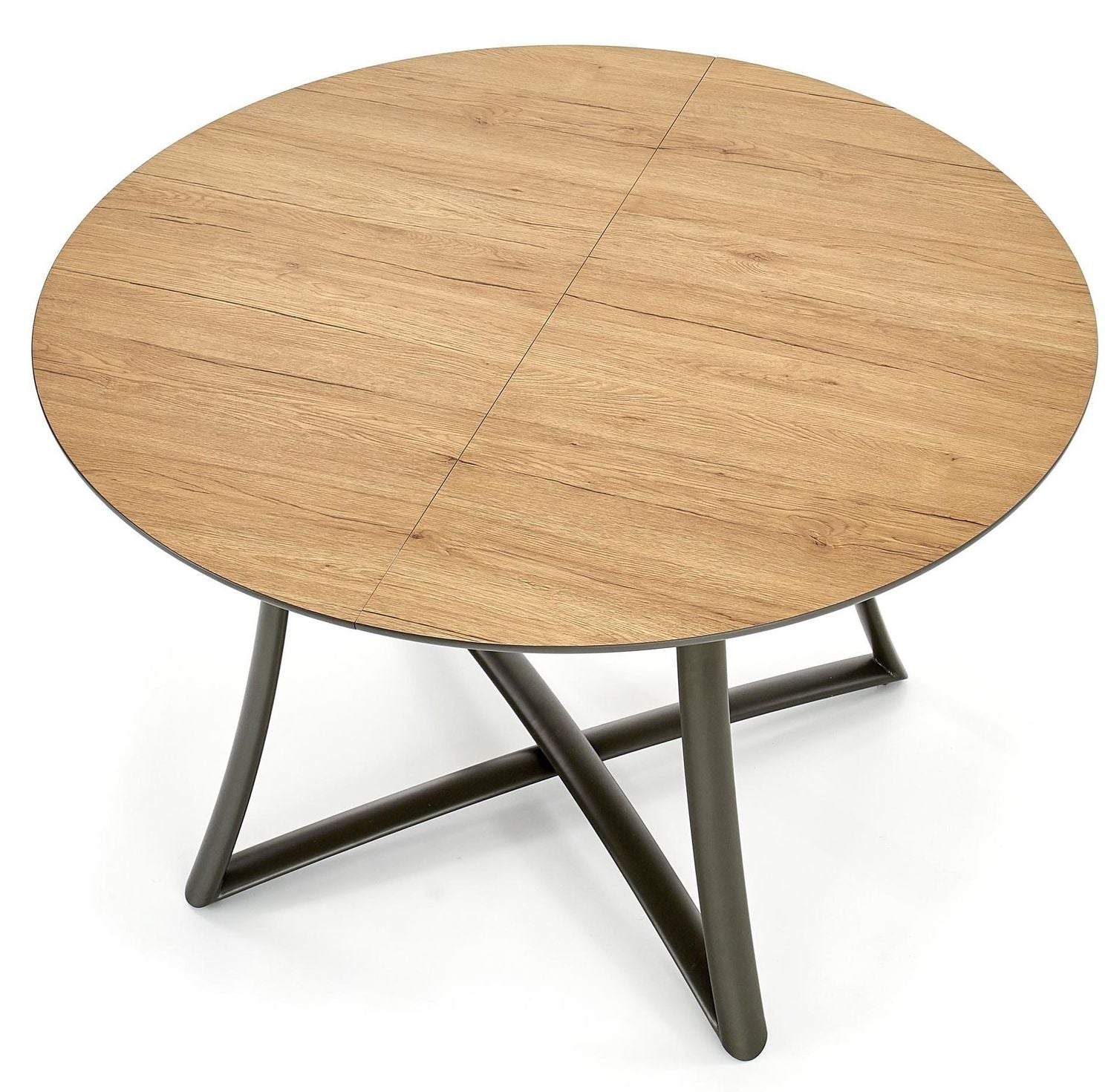 Kitchen Table Moretti | size: Length: 118cm, Width: 148cm, Height: 76cm, Diameter: 118cm | color: Oak/Grey | image: 5 | variant: 1011273