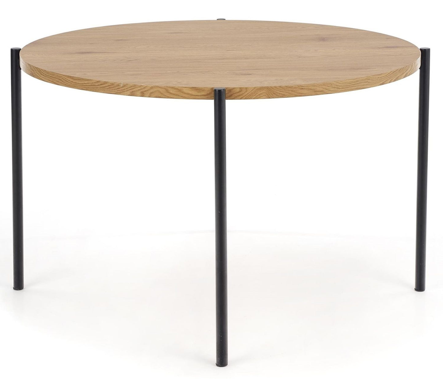 Kitchen Table Morgan | size: Length: 120cm, Width: 120cm, Height: 76cm, Diameter: 120cm | color: Black/Oak | image: 5 | variant: 1011213