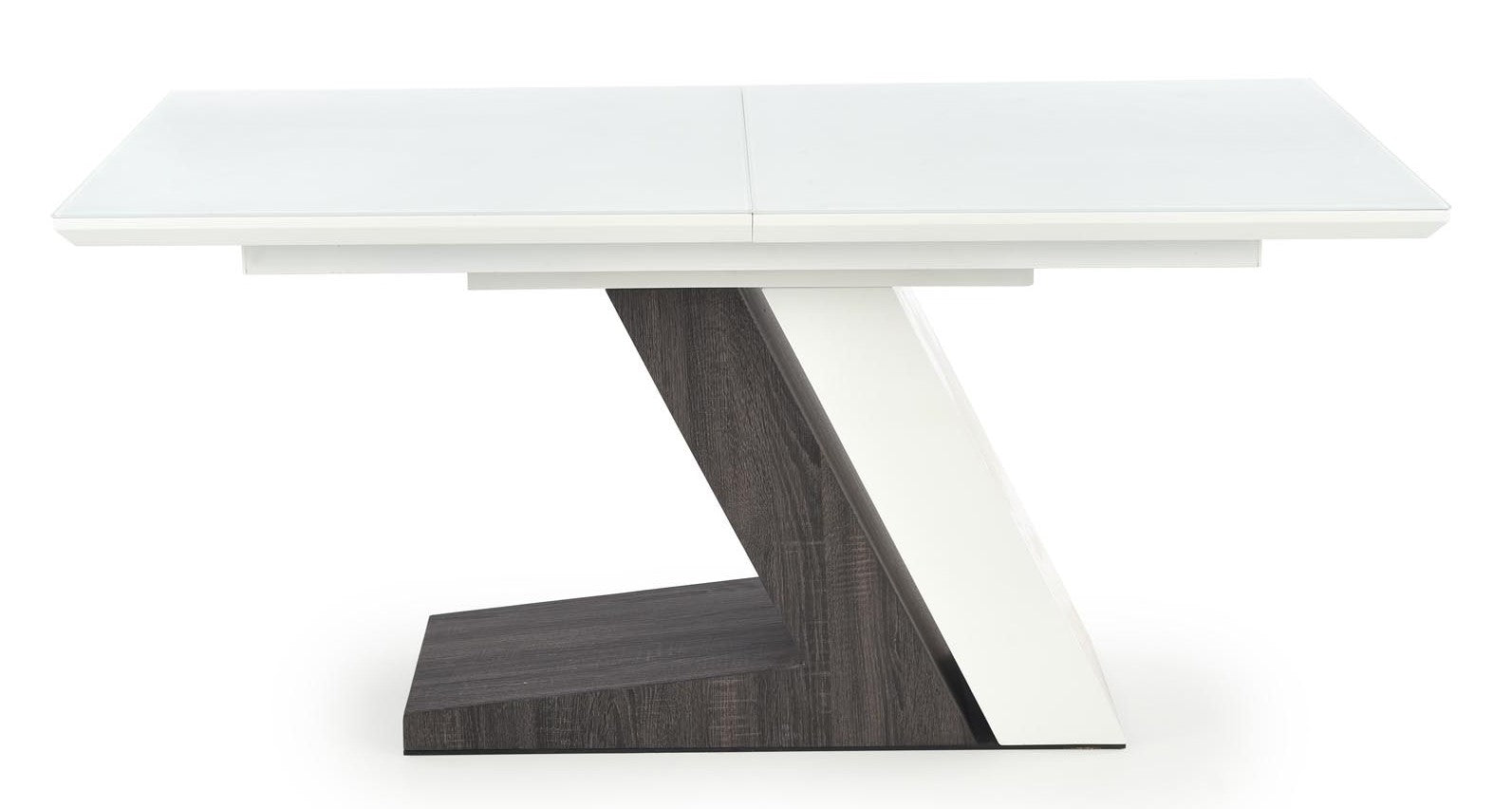 Kitchen Table Mortis | size: Length: 90cm, Width: 200cm, Height: 76cm | color: White/Grey | image: 3 | variant: 1013008