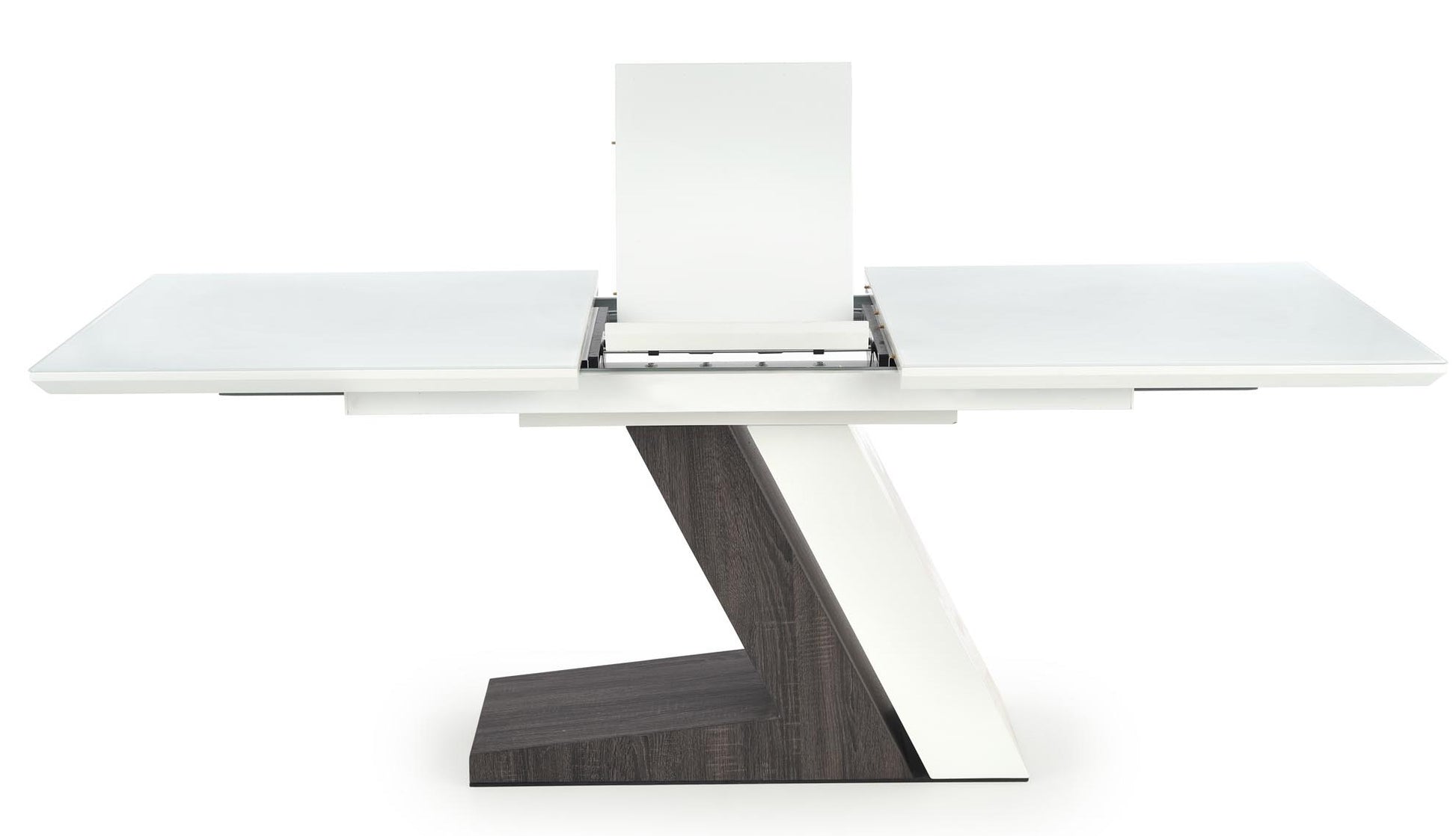 Kitchen Table Mortis | size: Length: 90cm, Width: 200cm, Height: 76cm | color: White/Grey | image: 5 | variant: 1013008