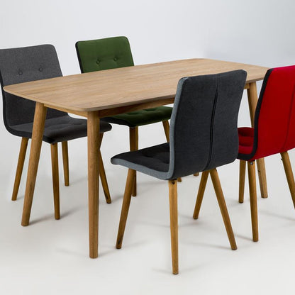 Kitchen Table Nagano 1 | size: Length: 80cm, Width: 150cm, Height: 75.5cm | color: Brown | image: 1 | variant: 1006489
