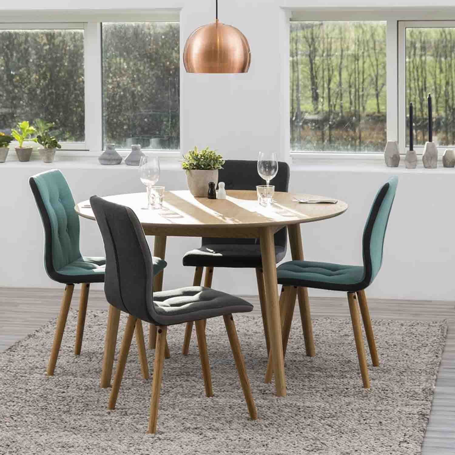 Kitchen Table Nagano | size: Length: 120cm, Width: 120cm, Height: 75cm, Diameter: 120cm | color: Brown | image: 1 | variant: 1006487