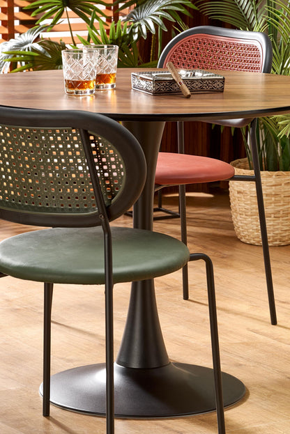 Kitchen Table Olmo | size: Length: 90cm, Width: 90cm, Height: 83cm, Diameter: 90cm | color: Black/Oak | image: 4 | variant: 1013024