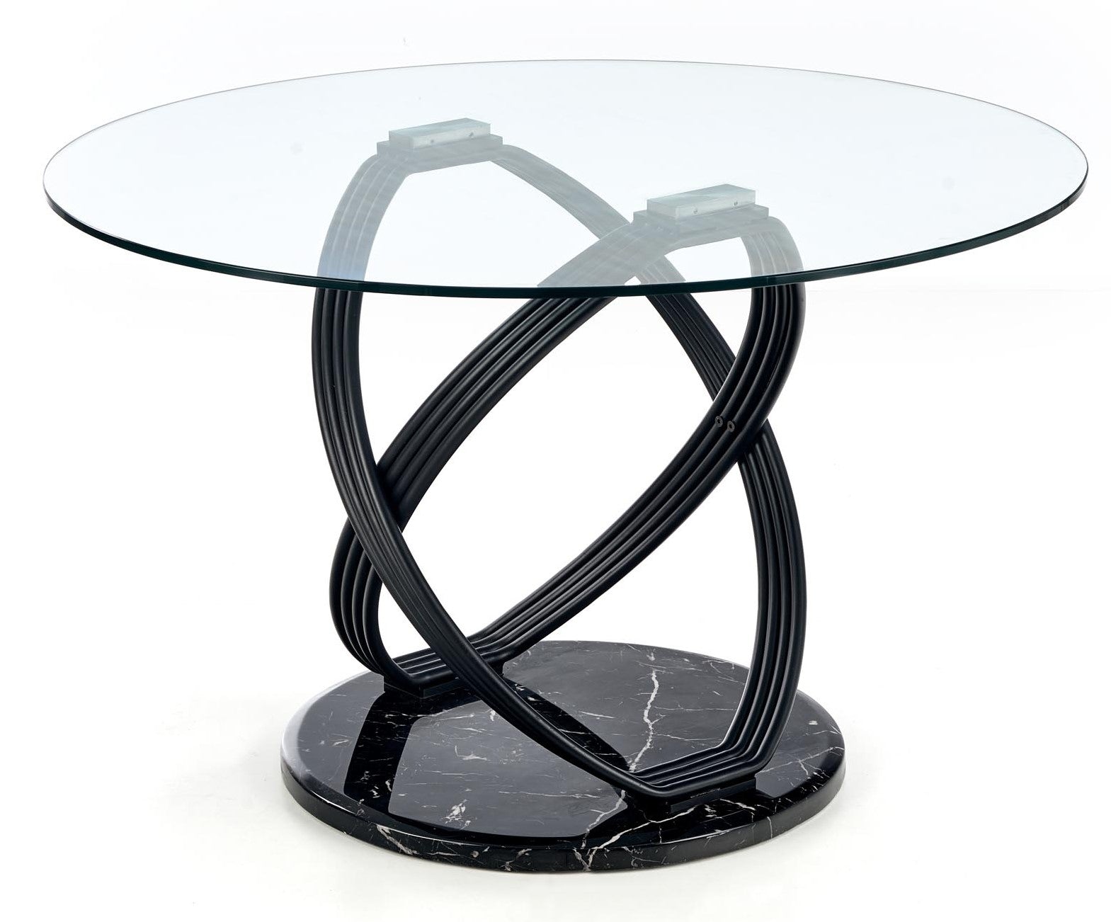 Kitchen Table Optico | size: Length: 120cm, Width: 120cm, Height: 77cm, Diameter: 120cm | color: Transparent | image: 1 | variant: 1011264