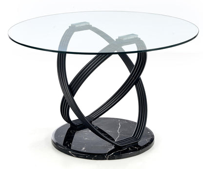 Kitchen Table Optico | size: Length: 120cm, Width: 120cm, Height: 77cm, Diameter: 120cm | color: Transparent | image: 1 | variant: 1011264