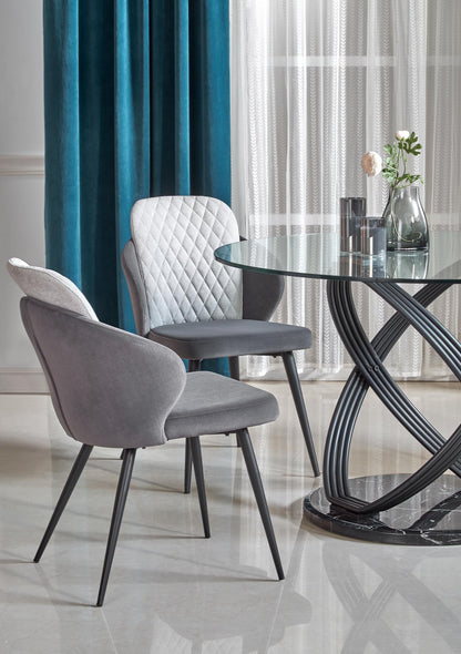Kitchen Table Optico | size: Length: 120cm, Width: 120cm, Height: 77cm, Diameter: 120cm | color: Transparent | image: 3 | variant: 1011264