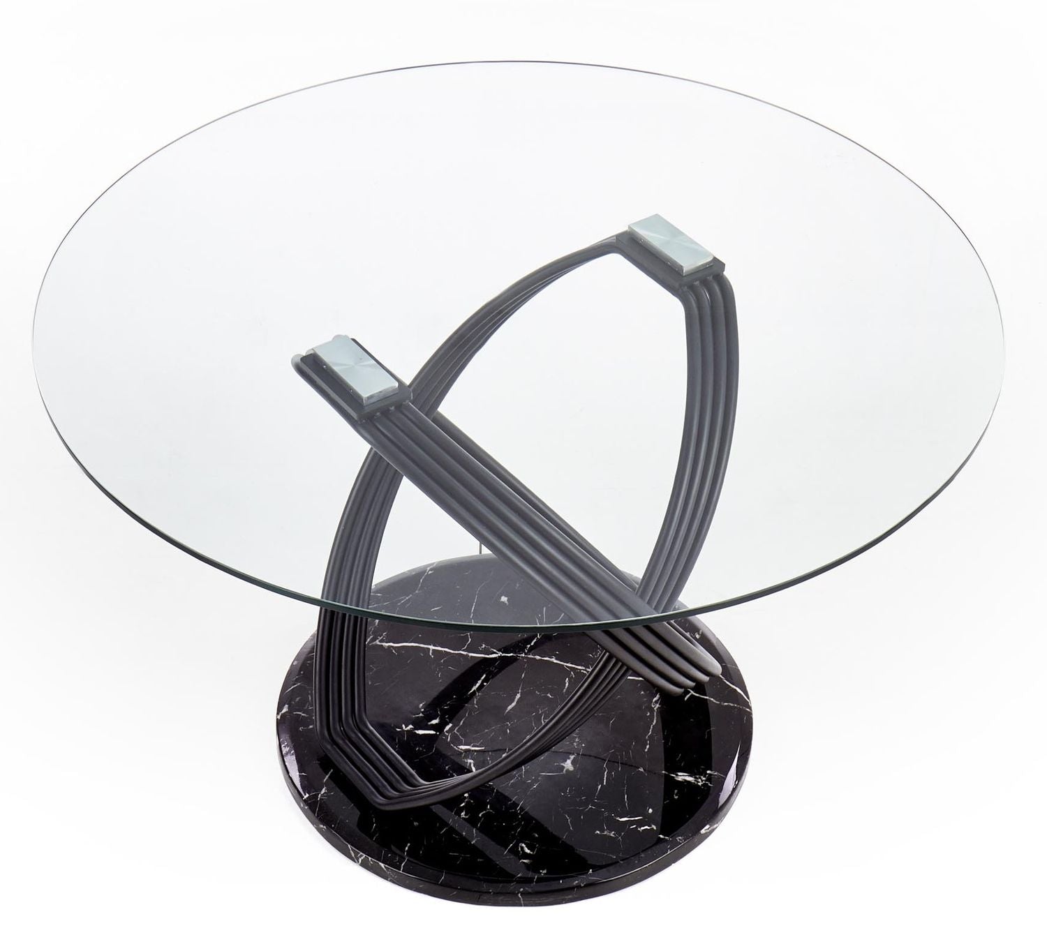 Kitchen Table Optico | size: Length: 120cm, Width: 120cm, Height: 77cm, Diameter: 120cm | color: Transparent | image: 4 | variant: 1011264