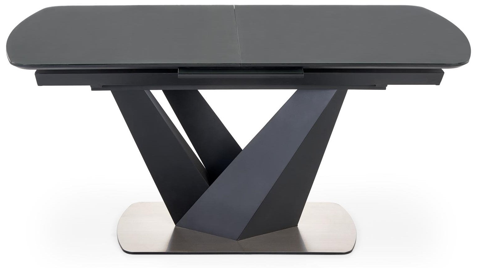 Kitchen Table Patrizio | size: Length: 90cm, Width: 200cm, Height: 77cm | color: Black/Grey | image: 2 | variant: 1012581