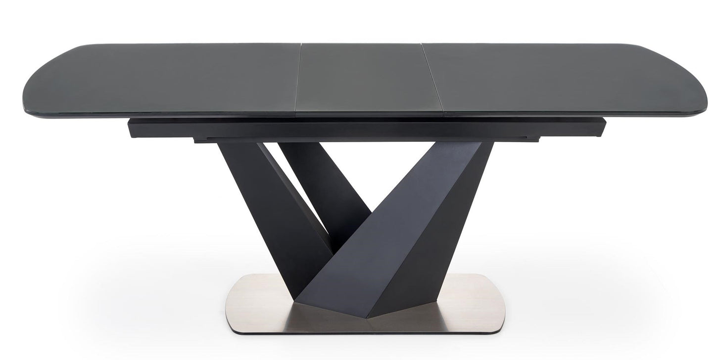 Kitchen Table Patrizio | size: Length: 90cm, Width: 200cm, Height: 77cm | color: Black/Grey | image: 3 | variant: 1012581