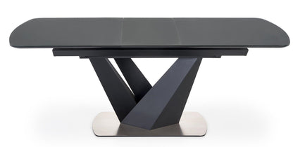 Kitchen Table Patrizio | size: Length: 90cm, Width: 200cm, Height: 77cm | color: Black/Grey | image: 3 | variant: 1012581