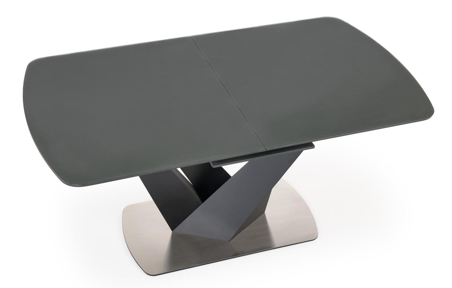 Kitchen Table Patrizio | size: Length: 90cm, Width: 200cm, Height: 77cm | color: Black/Grey | image: 4 | variant: 1012581