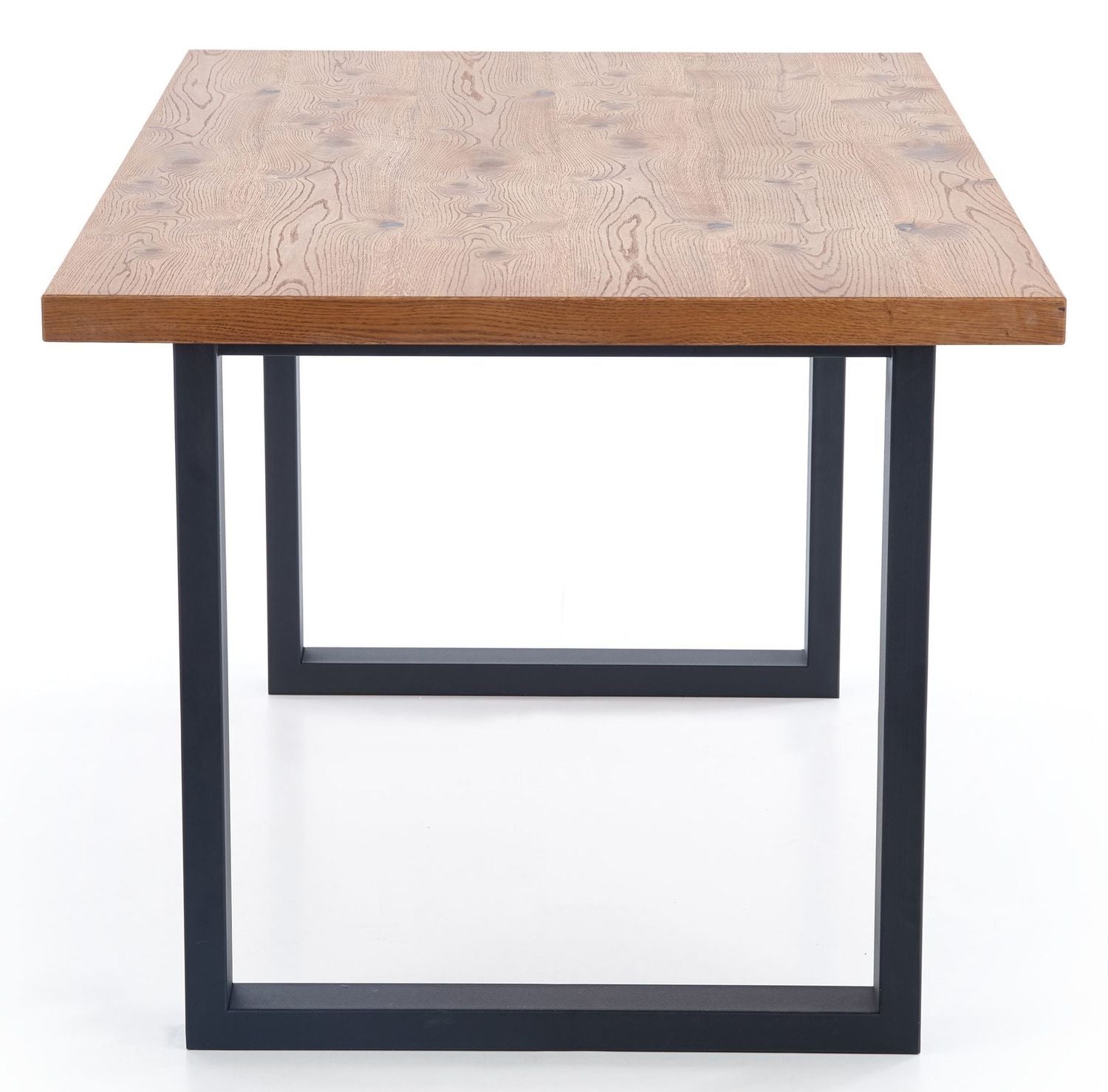 Kitchen Table Perez | size: Length: 90cm, Width: 250cm, Height: 76cm | color: Black/Oak | image: 6 | variant: 1011303