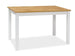 Kitchen Table Poole | size: Length: 60cm, Width: 100cm, Height: 75cm | color: White/Oak | image: 1 | variant: 1004293