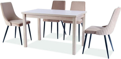 Kitchen Table Poole | size: Length: 65cm, Width: 90cm, Height: 75cm | color: Oak | image: 2 | variant: 1004296