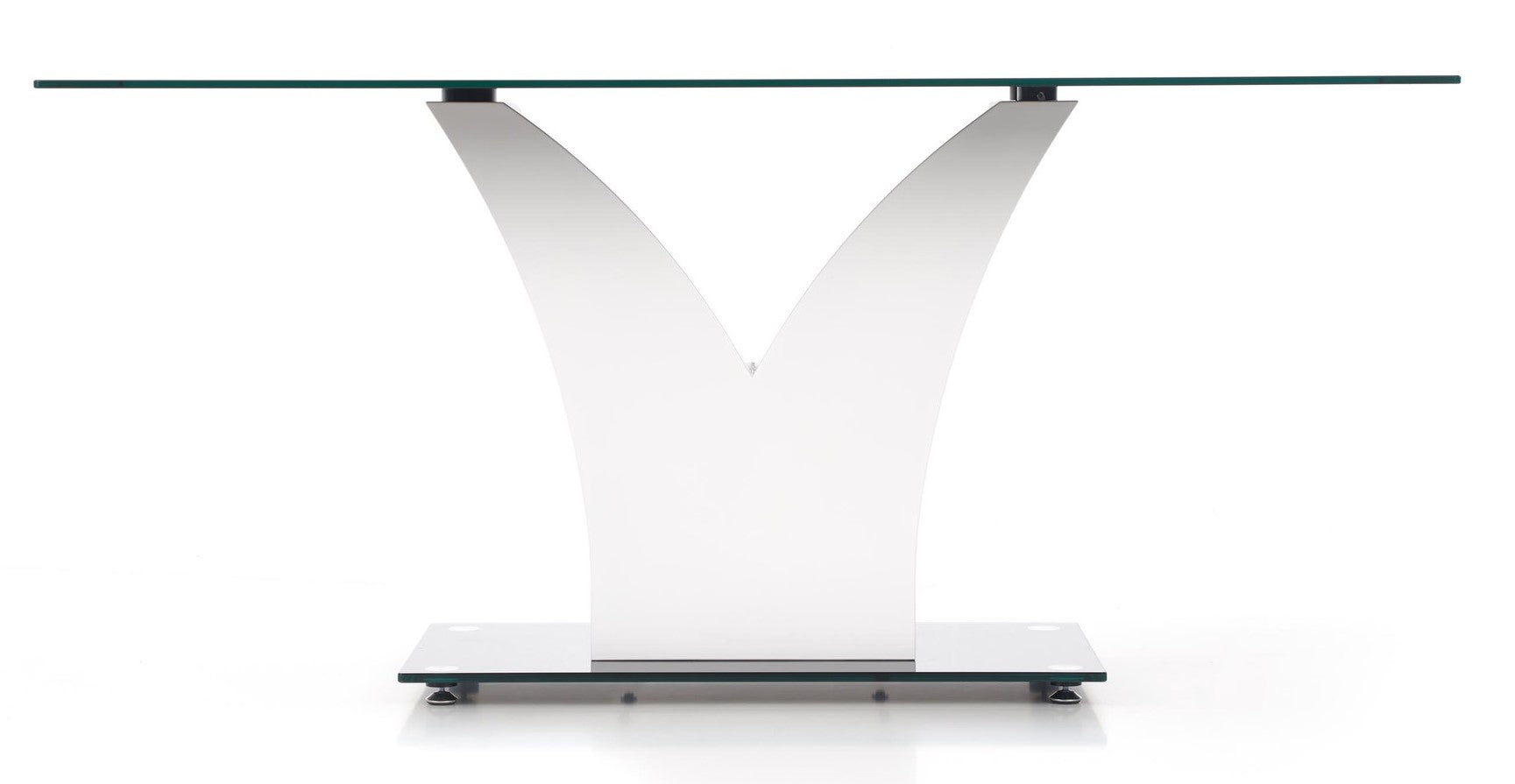 Kitchen Table Porth | size: Length: 90cm, Width: 160cm, Height: 76cm | color: White/Black | image: 6 | variant: 1006820
