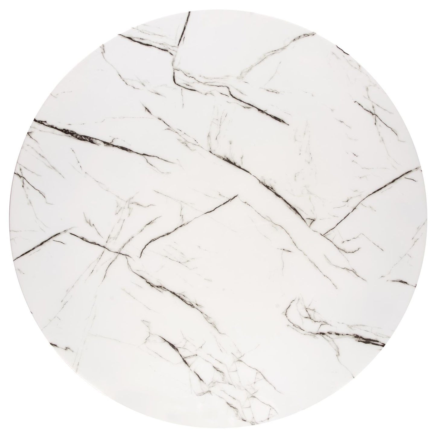 Kitchen Table Raymond 2 | size: Length: 100cm, Width: 100cm, Height: 73cm, Diameter: 100cm | color: White/Marble/Gold | image: 5 | variant: 1006437