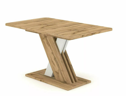 Kitchen Table Redditch | size: Length: 85cm, Width: 180cm, Height: 76cm | color: White/Oak | image: 1 | variant: 1004310