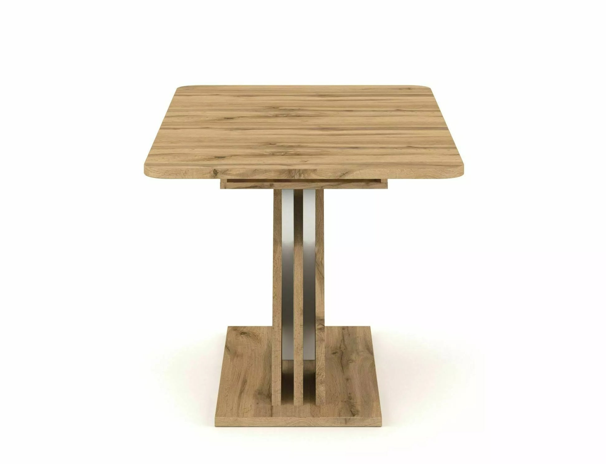 Kitchen Table Redditch | size: Length: 85cm, Width: 180cm, Height: 76cm | color: White/Oak | image: 3 | variant: 1004310