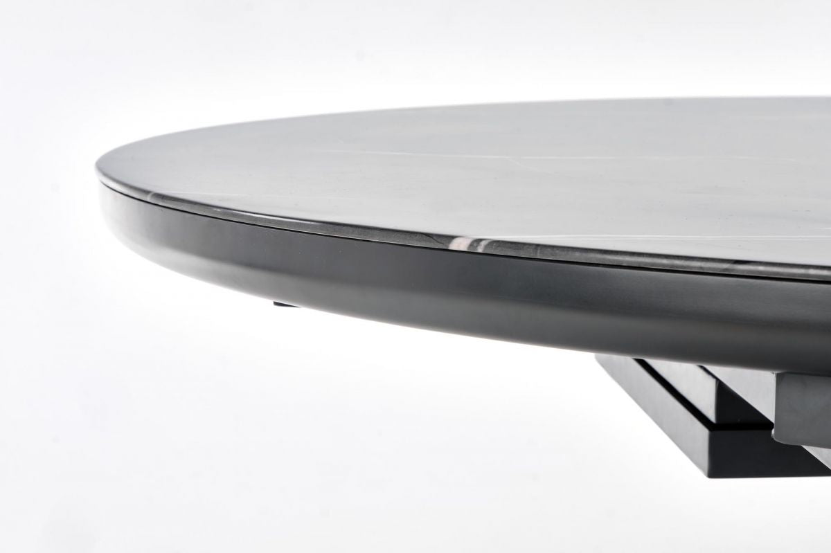 Kitchen Table Ricardo | size: Length: 120cm, Width: 160cm, Height: 76cm, Diameter: 120cm | color: Black | image: 6 | variant: 1012811