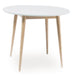 Kitchen Table Rochdale | size: Length: 90cm, Width: 90cm, Height: 75cm, Diameter: 90cm | color: White/Oak | image: 1 | variant: 1004314