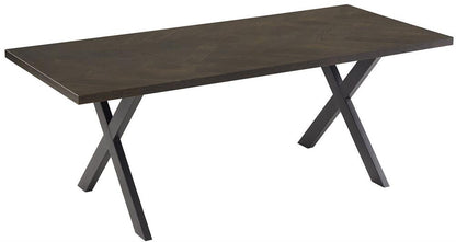 Kitchen Table Rowan | size: Length: 90cm, Width: 200cm, Height: 75cm | color: Brown | image: 1 | variant: 1006524